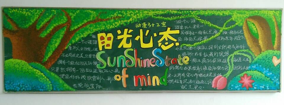 艺术传媒学院开展阳光心态和谐自我黑板报评比